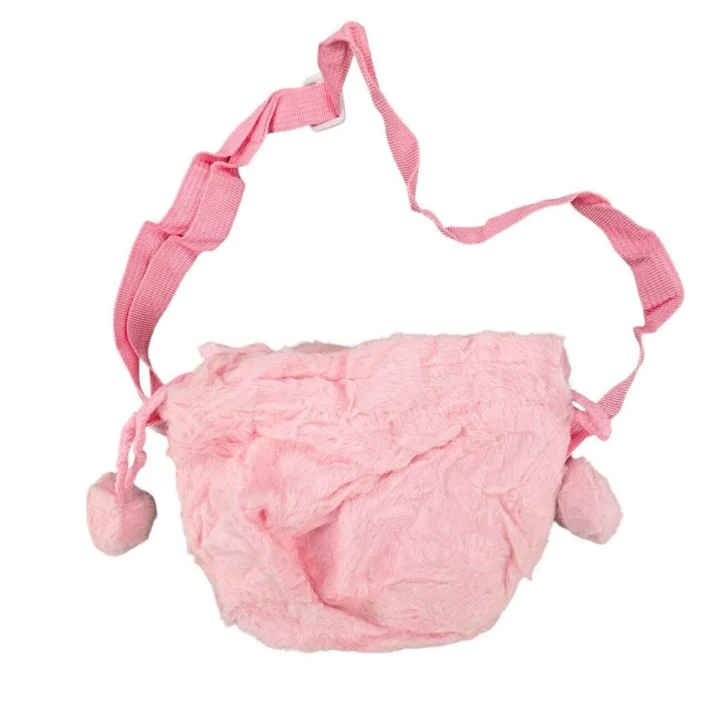 My Melody Plush Purse Sanrio Crossbody‎ Bag Kids Shoulder Bag Pink Kawaii NEW